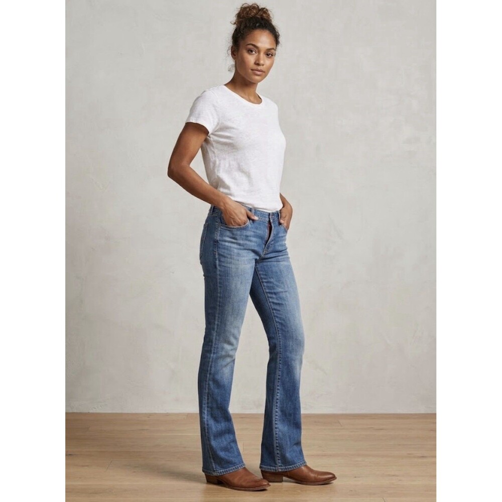 J. Crew Hipslung Jeans Women's 32 X 32” Medium Wash Bootcut Mid-Rise Denim